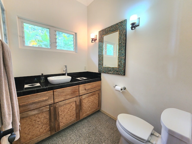 13-831 Malama St, Pahoa, HI 96778 - bathroom with healthy amount of natural light, vanity, and granite tiled floors