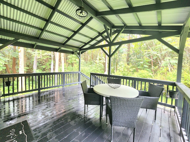 13-831 Malama St, Pahoa, HI 96778 - deck with outdoor dining area