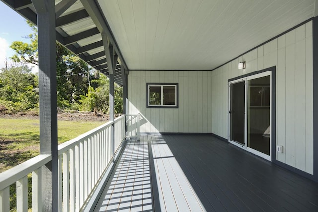 15-1983 27th Ave, Keaau, HI 96749 - view of wooden balcony with a deck