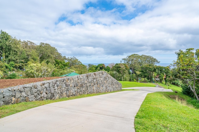 48-5319 Kukuihaele Rd, Honokaa, HI 96727 - view of property's community featuring a lawn and concrete driveway