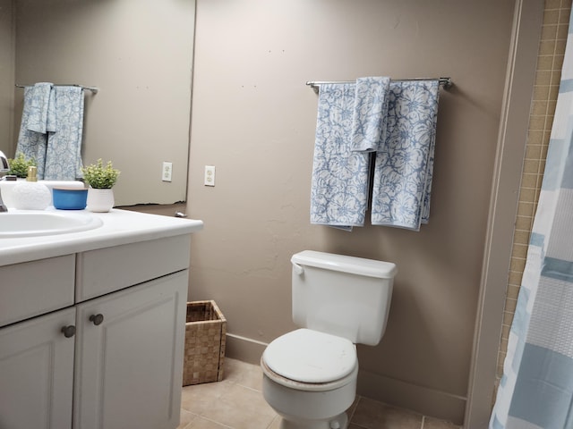 400 Hualani St Unit 5342, Hilo, HI 96720 - full bathroom with vanity, tile patterned floors, and a shower with curtain