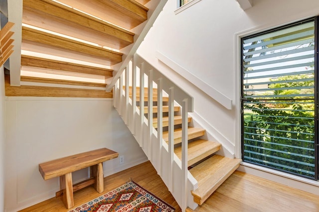 4160 Kalani Pl, Princeville, HI 96722 - stairs featuring wood finished floors and baseboards