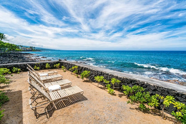 75-6082 Alii Dr Unit B229, Kailua-Kona, HI 96740 - water view with nearby beach