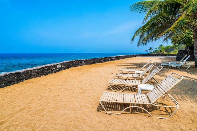 75-6082 Alii Dr Unit B229, Kailua-Kona, HI 96740 - water view featuring nearby beach