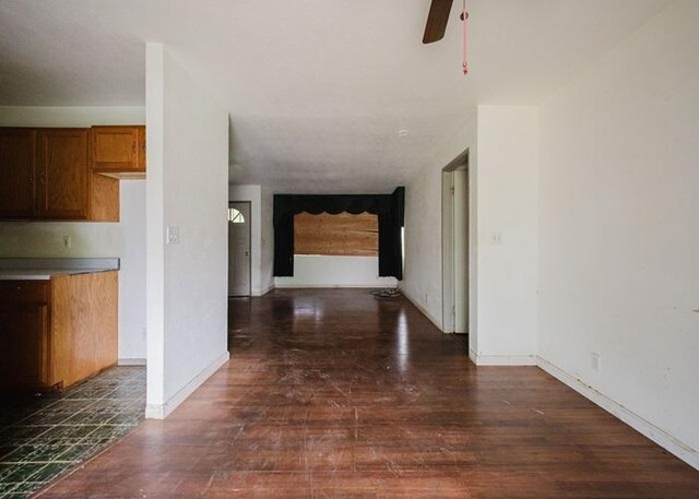 68-1736 Puwalu St, Waikoloa, HI 96738 - corridor with wood finished floors and baseboards