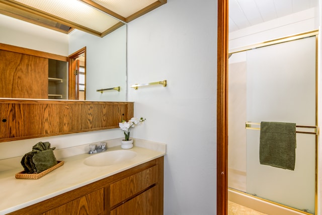 68-3840 Lua Kula St Unit D201, Waikoloa, HI 96738 - bathroom with a shower stall and vanity