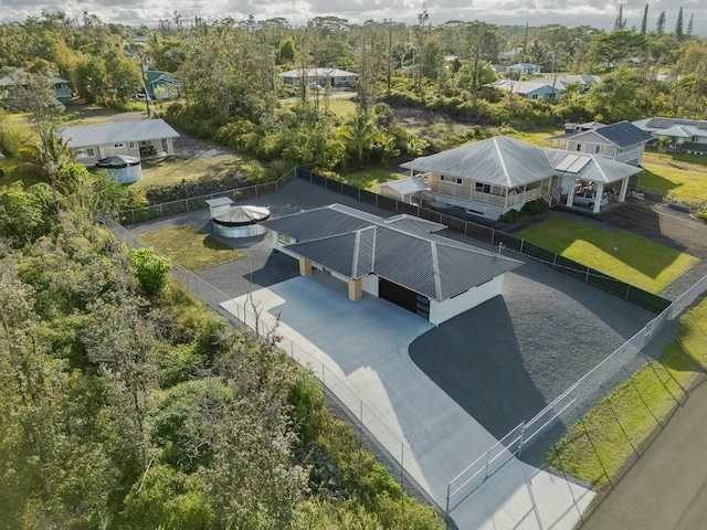 16-2100 Silveroak Dr, Pahoa, HI 96778 - aerial view of residential area with a tree filled landscape