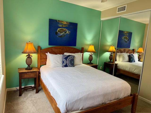 68-180 Waikoloa Beach Dr Unit P4, Waikoloa, HI 96738 - carpeted bedroom featuring baseboards and a closet
