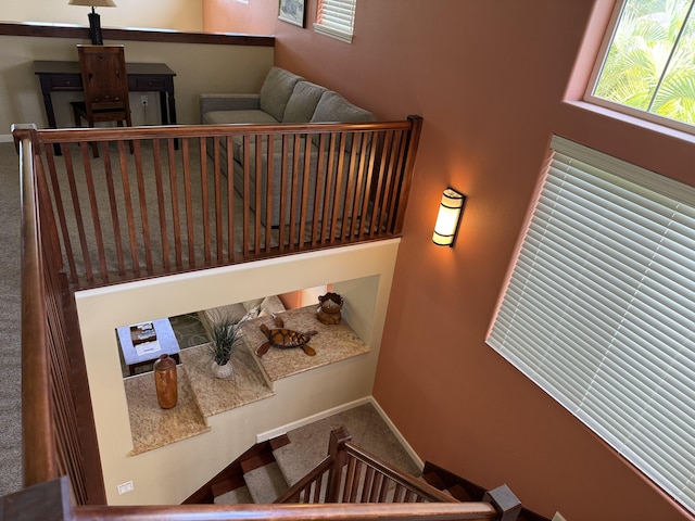 68-180 Waikoloa Beach Dr Unit P4, Waikoloa, HI 96738 - stairs with carpet floors and baseboards