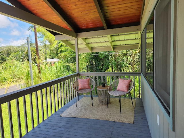 15-2687 Kaku St, Pahoa, HI 96778 - view of wooden terrace