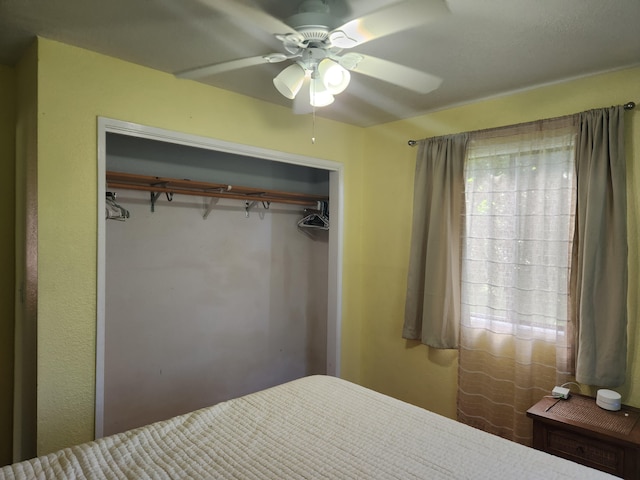 15-2687 Kaku St, Pahoa, HI 96778 - bedroom featuring a ceiling fan and a closet