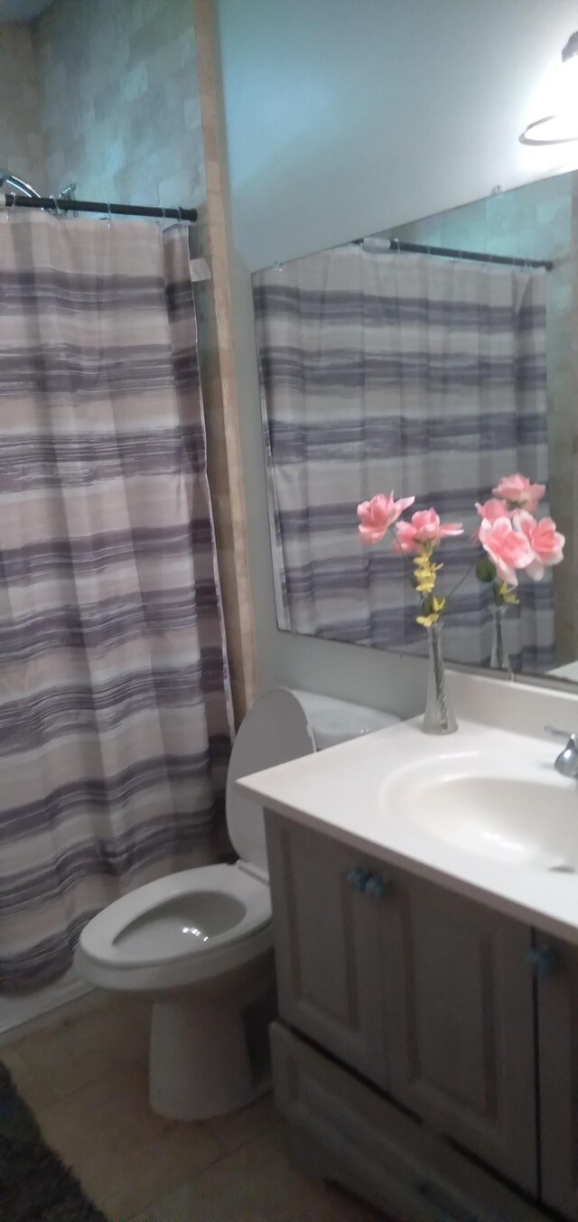 14-3431 Seadrift Rd, Pahoa, HI 96778 - bathroom with toilet, vanity, and curtained shower