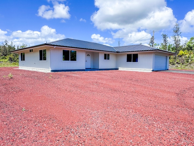 15-1622 3rd Ave, Keaau, HI 96749 - ranch-style house with an attached garage and metal roof