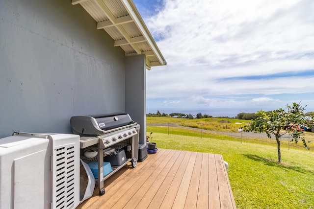 32-491 Piha Kahuku Rd, Ninole, HI 96773 - deck with a yard and a grill