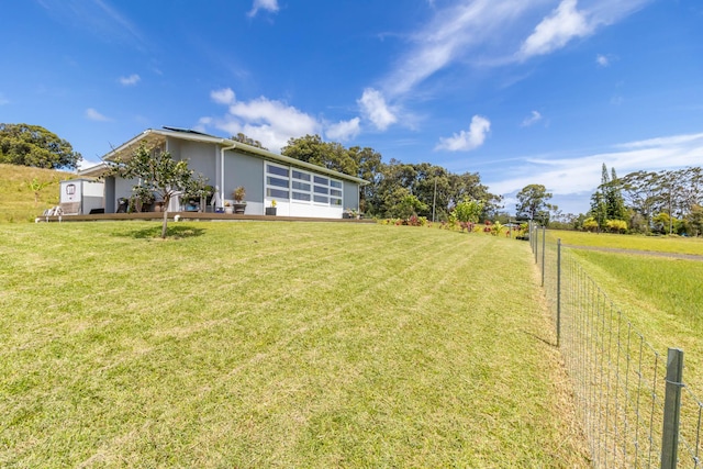 32-491 Piha Kahuku Rd, Ninole, HI 96773 - view of yard featuring an attached garage and a rural view