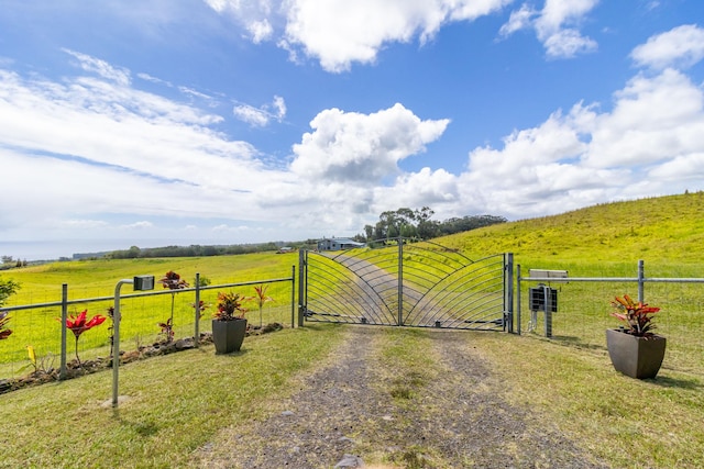 32-491 Piha Kahuku Rd, Ninole, HI 96773 - gate featuring a view of rural / pastoral area