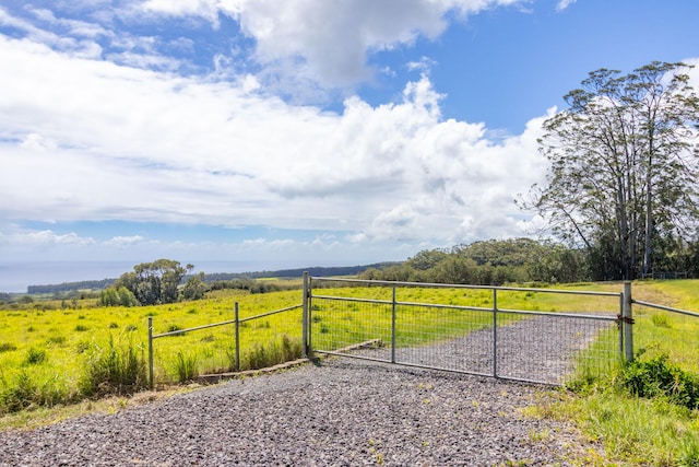 32-491 Piha Kahuku Rd, Ninole, HI 96773 - view of yard with a gate and a view of countryside