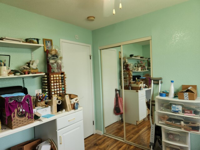 14-3449 Mauna Kea Rd, Pahoa, HI 96778 - home office with dark wood-style flooring