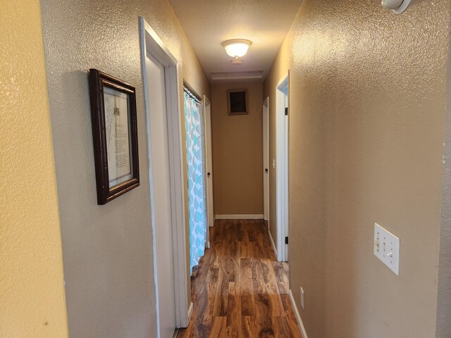 14-3449 Mauna Kea Rd, Pahoa, HI 96778 - hall featuring wood finished floors and a textured wall