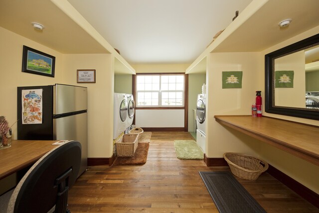 94-2152 S Point Rd, Naalehu, HI 96772 - washroom with baseboards and wood finished floors