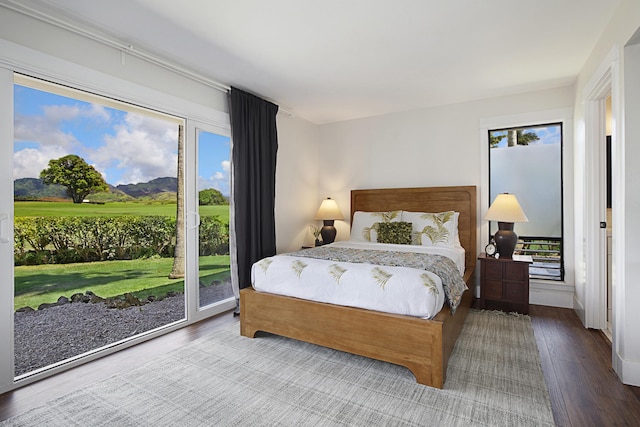 2750 Milo Hae Lp, Koloa, HI 96756 - bedroom with access to outside and wood finished floors
