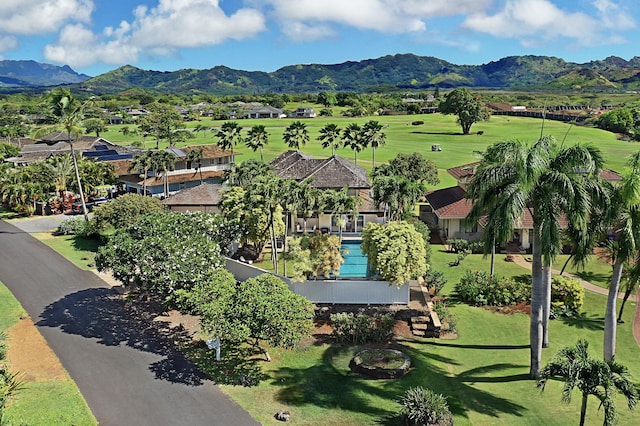 2750 Milo Hae Lp, Koloa, HI 96756 - aerial view of property and surrounding area with a mountainous background