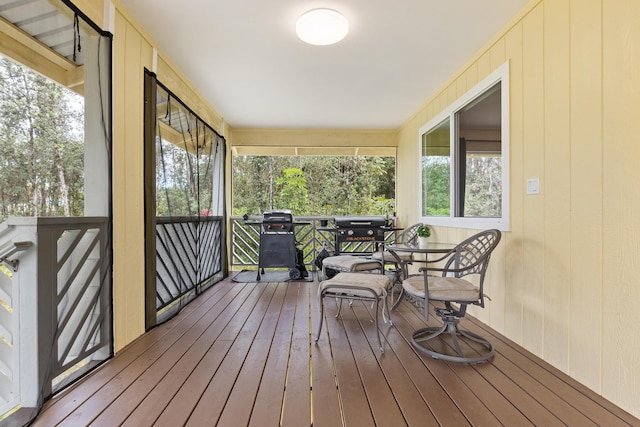 16-1580 39th Ave, Kurtistown, HI 96760 - wooden terrace featuring area for grilling and outdoor dining area