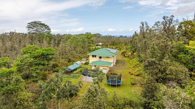 16-1580 39th Ave, Kurtistown, HI 96760 - aerial view of property and surrounding area with a heavily wooded area