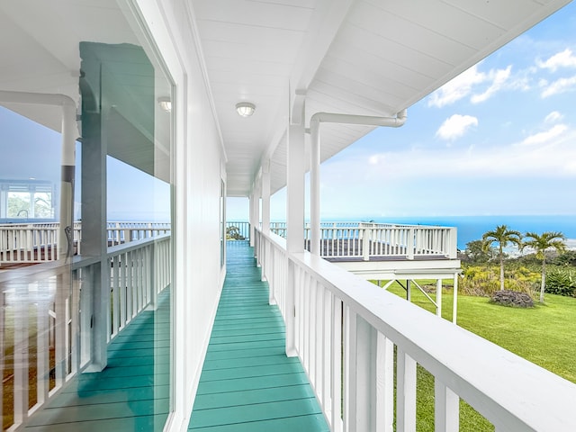 76-5807 Hookahi St Unit 1, Holualoa, HI 96725 - balcony featuring a water view