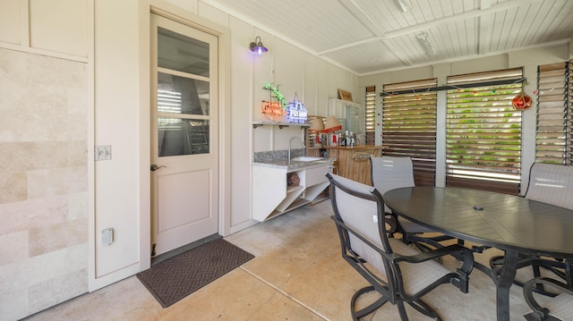 3661 Papalina Rd Unit A, Kalaheo, HI 96741 - dining space with concrete flooring