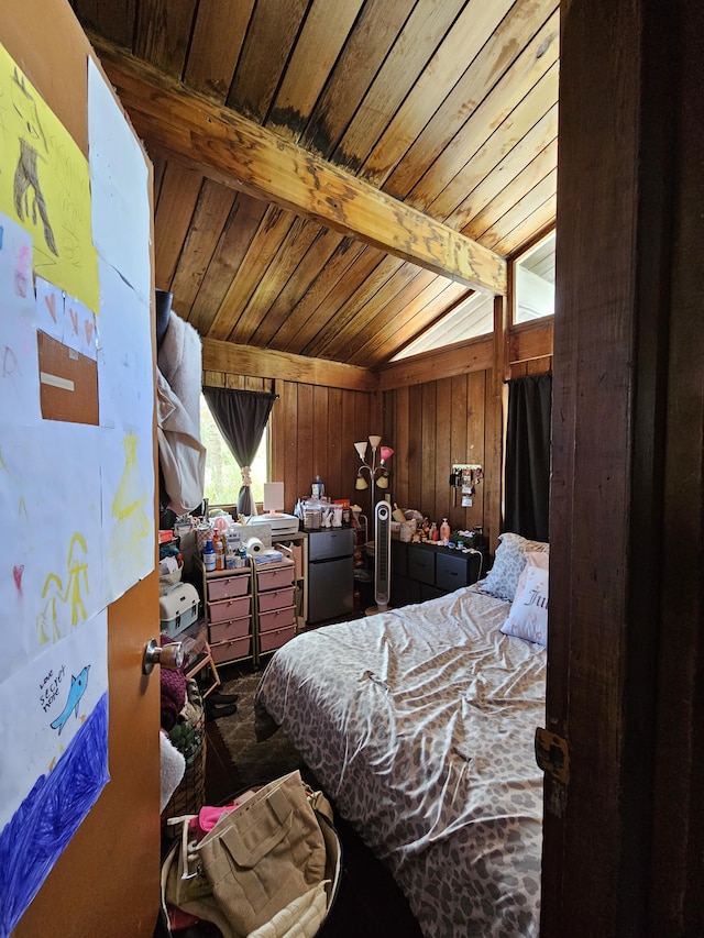 15-1483 28th Ave, Keaau, HI 96749 - bedroom with wooden walls and wood ceiling