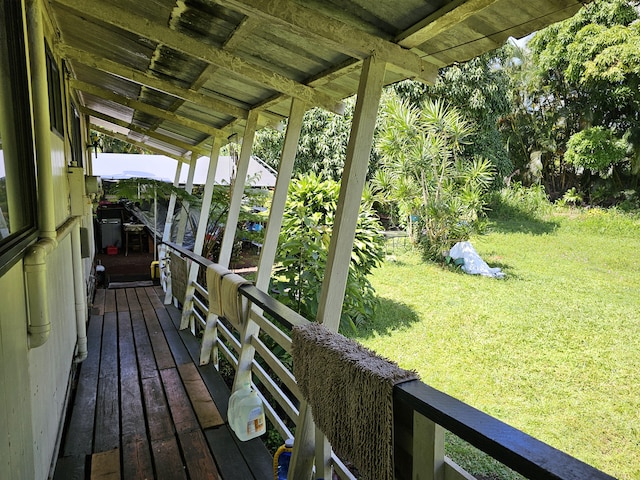 15-1483 28th Ave, Keaau, HI 96749 - deck featuring a yard