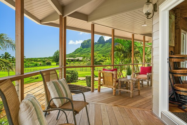 5421-C Kalalea View Dr, Anahola, HI 96703 - view of deck