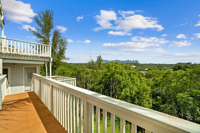 5366 Kumole St, Kapaa, HI 96746 - view of wooden terrace