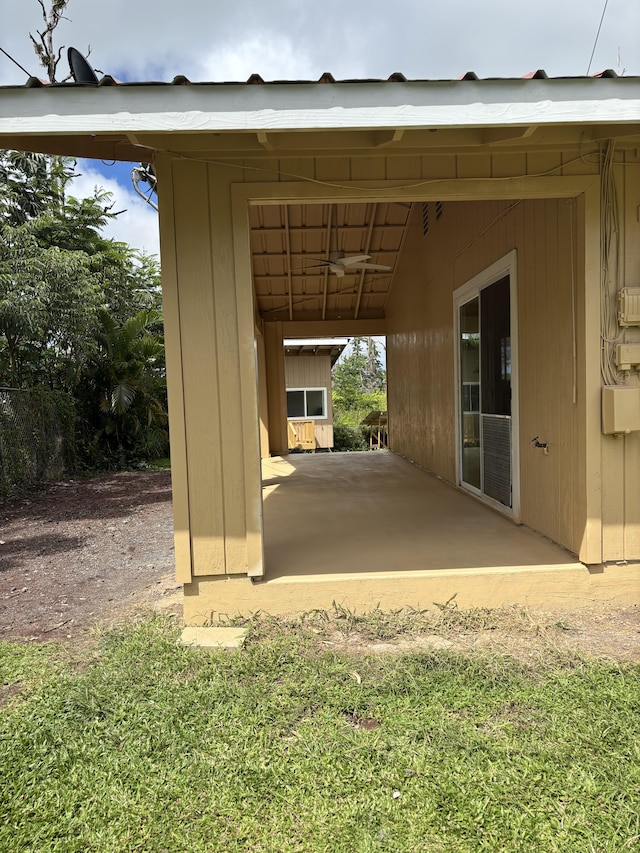 16-2157 Emerald Dr, Pahoa, HI 96778 - view of car parking with a ceiling fan