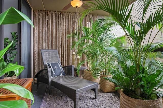 75-5865 Walua Rd Unit D624, Kailua-Kona, HI 96740 - balcony featuring a ceiling fan