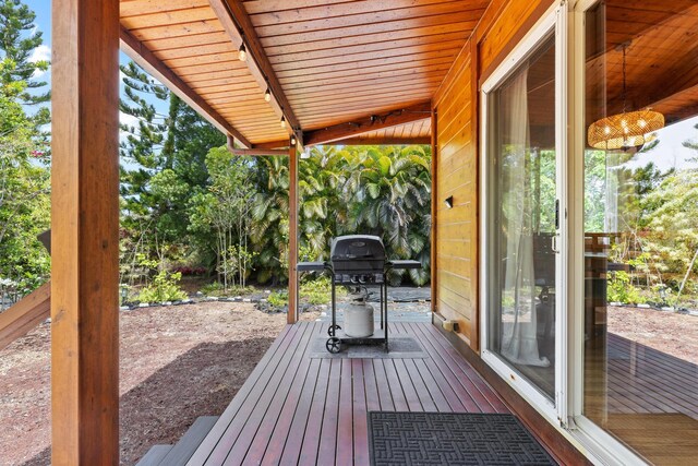 15-1644 4th Ave, Keaau, HI 96749 - wooden deck featuring a grill