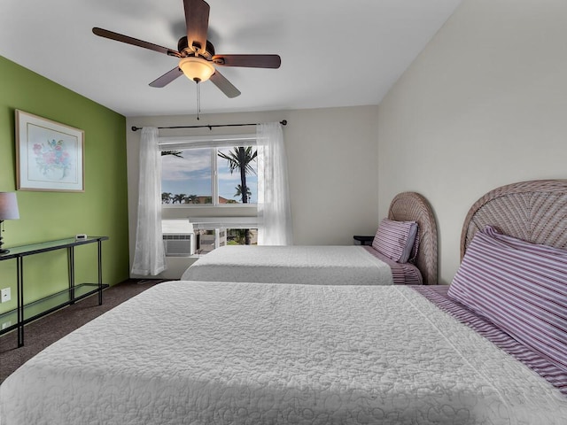 75-6009 Alii Dr Unit Y22, Kailua-Kona, HI 96740 - carpeted bedroom featuring a ceiling fan