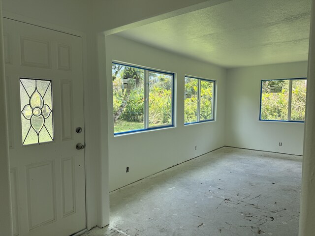 13-3436 Alapai St, Pahoa, HI 96778 - entrance foyer featuring healthy amount of natural light and a textured ceiling