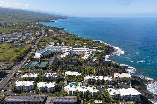 75-6016 Alii Dr Unit 322, Kailua-Kona, HI 96740 - aerial view of property and surrounding area featuring a large body of water