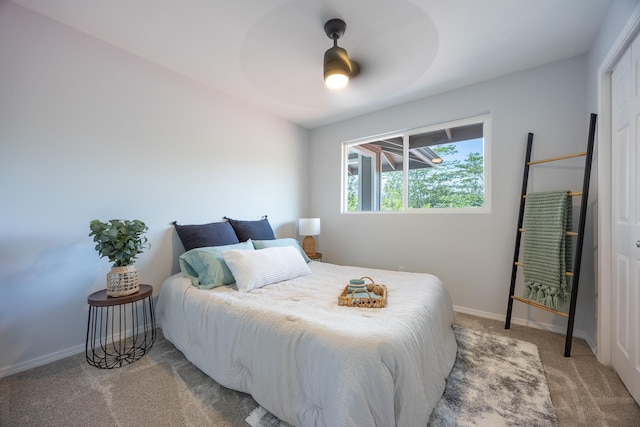 15-1791 4th Ave, Keaau, HI 96749 - bedroom with carpet floors, baseboards, and ceiling fan