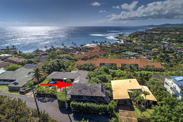2321 Hoohu Rd, Koloa, HI 96756 - aerial view of residential area featuring a nearby body of water