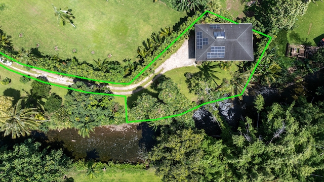 5-6691 Kuhio Hwy, Hanalei, HI 96714 - view of subject property with property boundaries highlighted