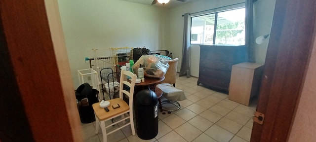 16-1397 35th Ave, Keaau, HI 96749 - laundry area with light tile patterned floors and ceiling fan