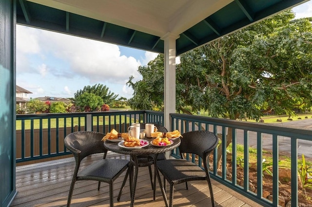 2650 Halalu St, Koloa, HI 96756 - view of wooden deck