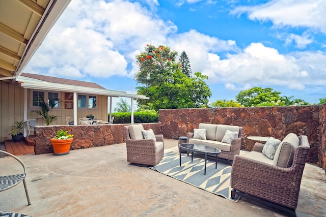 68-1884 Eha Ko Pl, Waikoloa, HI 96738 - view of patio / terrace with outdoor lounge area