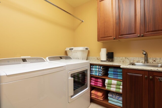 62-3512 Kaunaoa Lii Pl Unit 10B, Kamuela, HI 96743 - washroom with washer and dryer and cabinet space