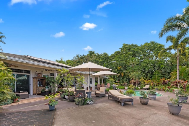 73-4685 Hina Lani St, Kailua-Kona, HI 96740 - view of patio / terrace with an outdoor pool and outdoor lounge area