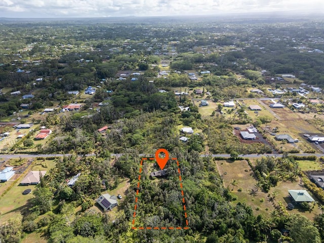 15-1625 11th Ave, Keaau, HI 96749 - aerial overview of property's location with property boundaries highlighted