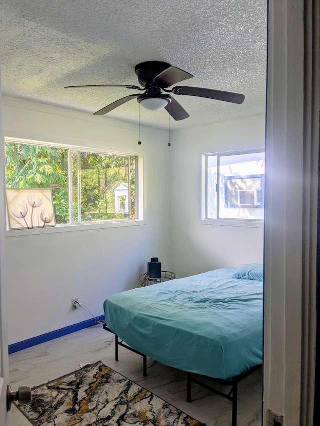 15-2714 Nenue St, Pahoa, HI 96778 - bedroom featuring a textured ceiling and ceiling fan